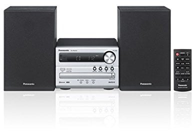 Panasonic Micro chaine hifi Bluetooth SC-PM250EF-S I 20W Amplificateur numérique Lecteur CD Radio FM Port USB Fonction d'extinction automatique Design Vintage argent - Version Française