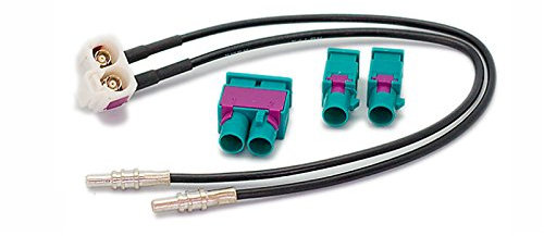 carav 13-019 KFZ-Stereo-Radio Antenne Adapter double-90°-fakra (weiblich) -> Doppel-Fakra-(männlich)/2 x fakra-z (Stecker) Stecker