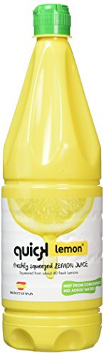 Quick Lemon Juice - Not from Concentrate 1000ml/1 Litre (Pack of 2)