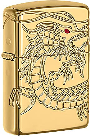 Zippo Sturmfeuerzeug 60002847 Dragon Multi Cut - Armor High Polish Gold Plate with Epoxy Inlay - Special Editions 2016/2017,29265,Armor High Polish Gold Plate with Epoxy Inlay, 6.0 x 4.0 x 2.0 cm