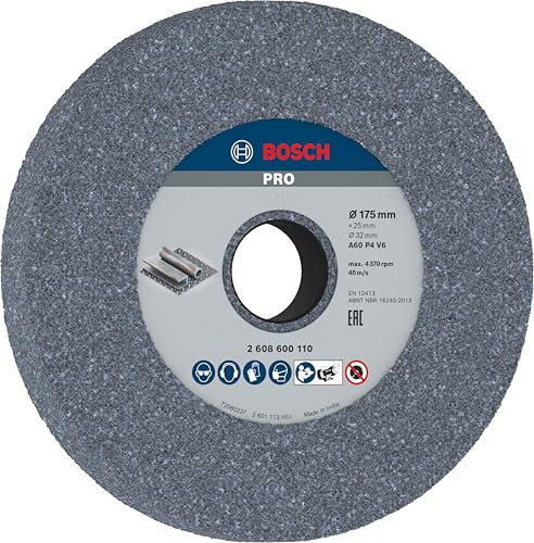 Bosch 1x PRO Grinding Longlife Scheibe für Doppelschleifmaschine und 32‑mm-Bohrung (für Stahl, Gusseisen, Ø mm, Professional Zubehör Schleifmaschine)