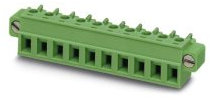 PHOENIX CONTACT MC 1.55-STF-5.08 PCB connector, nominal cross section 1.5 mm², green, number of connections 5, article family MC 1.5..-STF, pitch 5.08 mm, 50 pieces