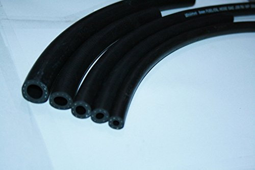 5mm 3/16 ID 12mm 1/2 OD - 1 METRE SAEJ30-R6 Rubber Nitrile Fuel Pipe Petrol Hose Diesel TUBING LINE Suitable for Lawn Mower Engines Plus Carburetor, unleaded, Cars, Vans, Motorbikes