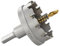 Starrett Tungsten Carbide Tipped Hole Saw - SM60 Sheet Metal Cutter With Arbor & Pilot Drill Bit - For Drilling Stainless Steel Aluminum Alloy - 60 mm