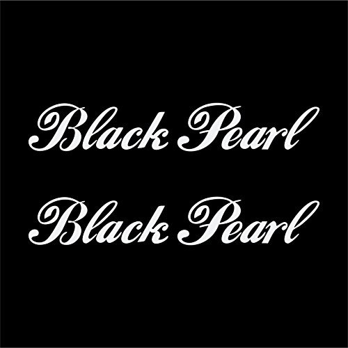 Folistick 2X Black Pearl Aufkleber Motorrad Tuning Autoaufkleber (Weiss)