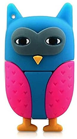 Ulticool - Eule 8 GB USB - Flash Pen Drive - Owl Memory Stick Daten Aufbewahrung - Speicherstick - Rosa Blau