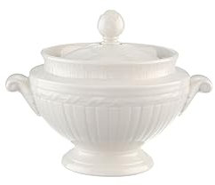 Villeroy & Boch Cellini Zuccheriera, Porcellana Premium, Bianco
