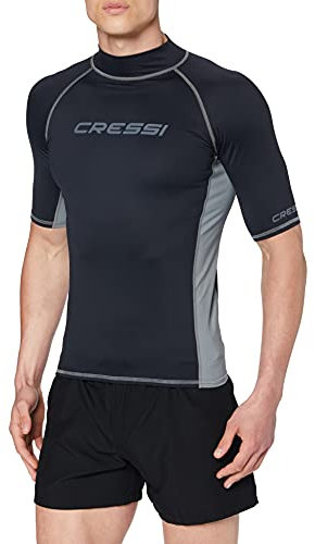 Cressi Homme T-shirt, Noir/Gris, XS