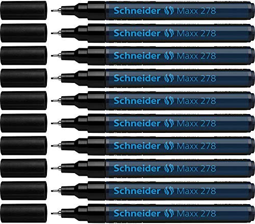Schneider Lackmarker Maxx 278 (Strichstärke 0,8 mm) 1er Blister, Schwarz