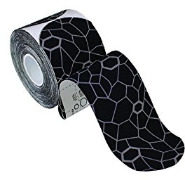 THERABAND Kinesiology Tape for Shoulder, Back & Knee, 2, Black/Grey