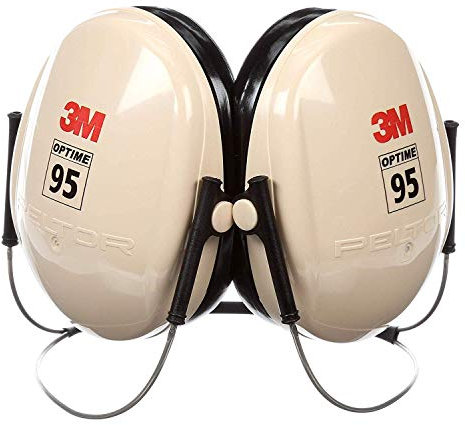 3M Peltor Optime H6B/V Black/Tan Behind Neck Foam Protective Earmuffs - 21 dB NRR - XH001651211 [PRICE is per EACH] by 3M