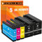 Gorilla-Ink 5er Set Patronen kompatibel mit HP 950XL 951XL für HP Officejet Pro 8610 8600 8100 8620 8100 8615 8625 8630 8640 8660 276dw 251dw Multipack