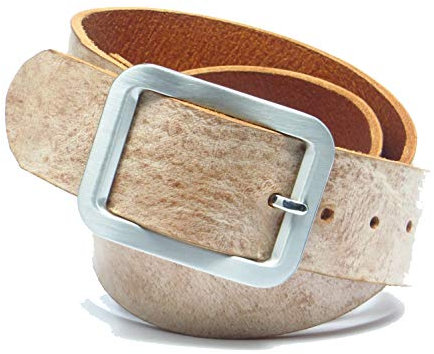 Kollektion Chrissys-in Ledergürtel beige aus weichem Rindleder 4 cm breit aus eigener Fertigung (85)