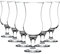 Rink Drink Pina Colada Cocktail Glasses Set - 460ml - Pack of 24 - Hurricane Style Poco Grande Party Milkshake Drinking Glass Barware