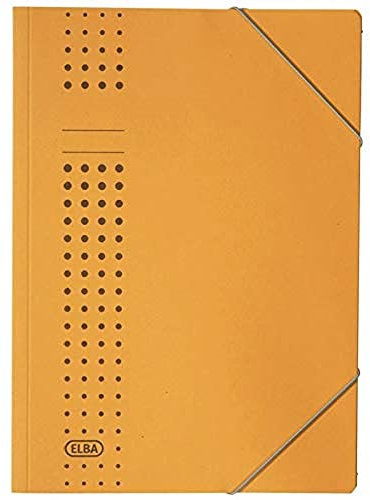 Elba Eckspanner A4, Sammel-Mappe chic aus Karton, A4 Gelb