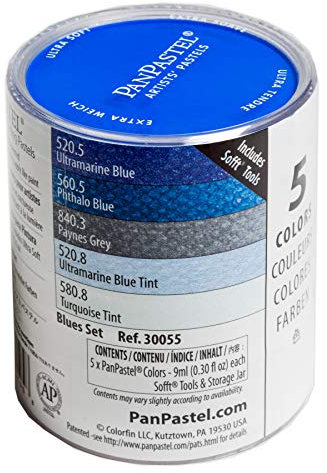 PanPastel 5 Colour Set - Blues Set