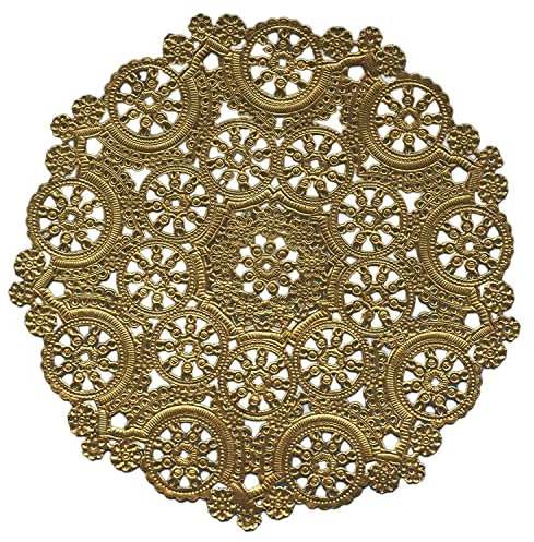 Royal Lace runde Tortenspitzen aus Folie, goldfarben, 25,4 cm, 8 Stück (B26511)