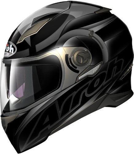 Airoh Motorrad Helm Bewegung, Schwarz (Shot Mattblack), 54-XS