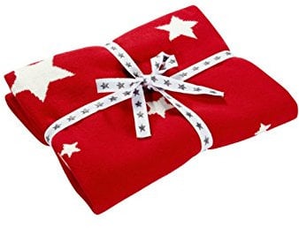 Baby Charms Wendedecke Strickdecke 80 x 80 cm rot Modell # 12348