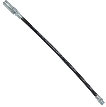 Dapetz ® New Grease Gun Flex Hose with All Leaking Issues Resolved | Working Pressure 4,500 PSI, Burst Pressure 10,000 PSI | Coil Spring for Non-Slip Grip, Kink Prevention | Standard Coupler Included