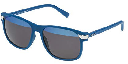 Police Unisex Spl231 Sonnenbrille, Blau (Matt Denim Blue), One Size