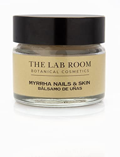 Balsamo Fortalecedor de Uñas The Lab Room Myrrha Nails and Skin Solution 15 ml, con Hierbas y Aceites para Nutrir e Hidratar las Cutículas de las Uñas