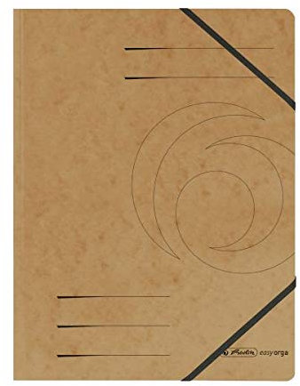 herlitz 11159662 Eckspanner Quality, A4, braun, 5 Stück