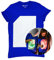 Illuminated Apparel Camiseta con diseño Interactivo con luz Que Brilla en la Oscuridad (Azul/Verde, L)