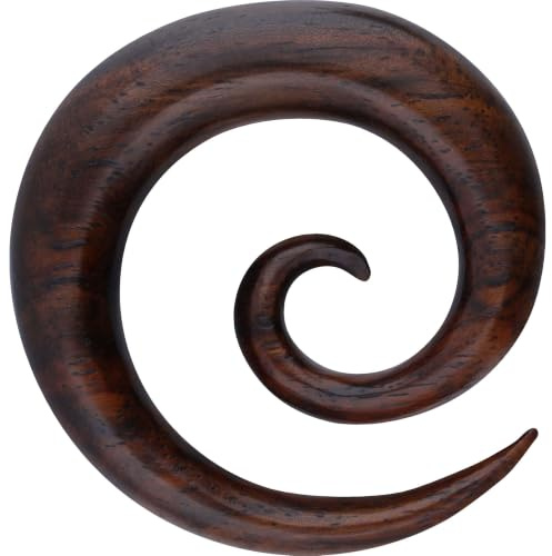 PIERCINGLINE Holz Dehnspirale - Sono - Braun