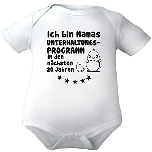 Kleiner Fratz Body Baby 1/4-Arm mit Druck ICH BIN MAMA`S UNTERHALTUNGSPROGRAMM... (Gr. 74/80) / 150030