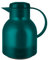 Emsa Samba Isolierkanne, 1 Liter, Thermoskanne mit Quick Press Verschluss zum einfachen Öffnen, 100% dicht, hält 12h heiß, 24h kalt, Made in Germany, Puder-Grün Transluzent, 505719