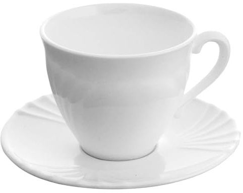 Dajar Kaffee-Set Cadix 6 TLG., Glas, Weiß, cm, 41, 5 x 15, 3 x 9, 1 cm, 12 Einheiten
