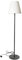 Lampadaire filaire pied acier pour extérieur éclairage puissant LED blanc STANDY H150cm culot E27
