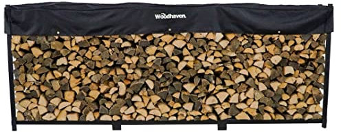 The Woodhaven - Portalegna per legna da ardere con coperchio, 12 piedi