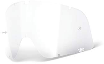 100% Kids Accuri/Strata Youth Replacement Lens W/Posts Anti-fog Motocross/Cycling Goggles Accessories - Clear, One Size