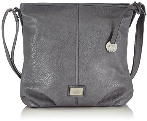 s.Oliver (Bags) 39.409.94.6895 39.409.94.6895 Damen Umhängetaschen 28x25x8 cm (B x H x T), Grau (Grau 9440)
