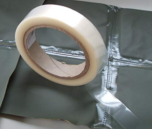 Nahtdichtband – WBM FX-800 – Schmelzkleber – Wasserdicht PU-beschichtet – Reparaturband – 20 Meter – Aufbügler, Clear (Transparent)