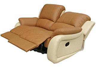 Mapo Möbel Voll-Leder Fernsehsofa Relaxsofa 2-Sitzer 5129-2-04-317
