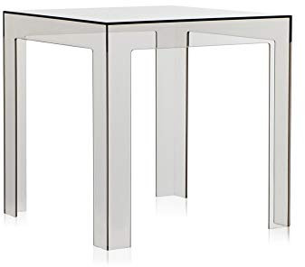 Kartell Jolly Tavolino, fumé Chiaro, 40 x 40 x 40 cm