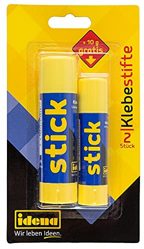 Idena 634152 - Bâton de colle Bonuspack, 2 pièces, 1 x 10 grammes et 22 grammes chacun