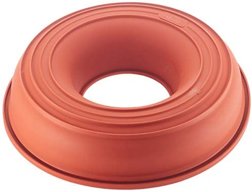 Silikomart | SFT205 Round Silicone Mould CIAMBELLONE, Non-Stick, Pack of 1 Cake Mould with Safe Ring, Ø 240 h 55 mm, Volume 1,5 l, Made in Italy