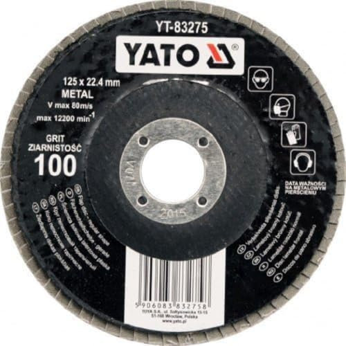 Yato yt-83271 – Disque à lattes – de fibre de verre de formes réguliers respaldan la Arena 125 mm 36