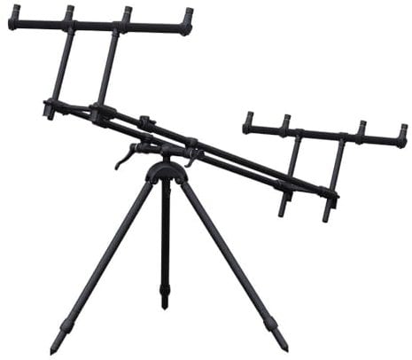 Prologic Tri-Lux Karpfenrutenständer - 3 Ruten, Aluminium, Schwarz, Deckenmontage, 60-95cm, 70-114cm