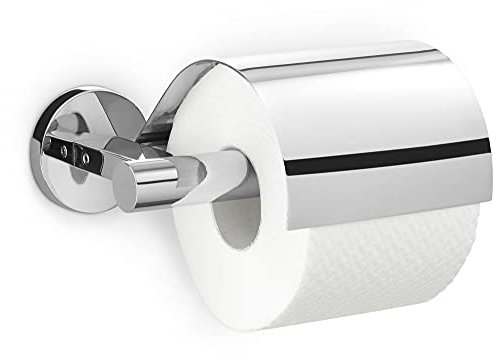 ZACK 40051 SCALA Toilettenpapierhalter mit Klappe, Edelstahl hochglänzend, 17,5 x 6 x 9 cm