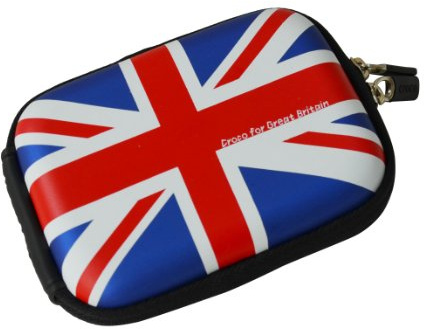 Croco CAS1712 Medium Union Jack Flag Tough Case for Digital Camera - Blue Traditional