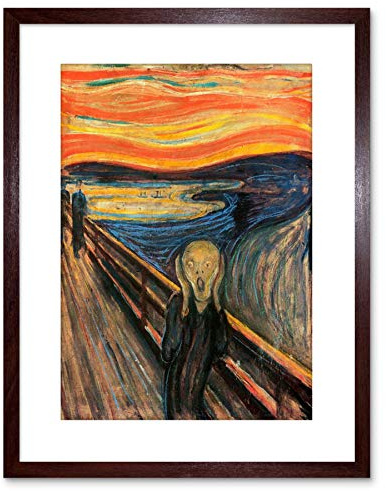 Wee Blue Coo Edvard Munch Scream Old Master Reproduction Framed Wall Art Print