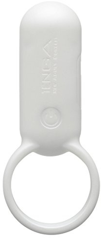 TENGA SVR (Smart Vibe Ring) Pearl White vibrierender Penisring für Paare mit USB-Anschluss, weiß, 3,8 cm