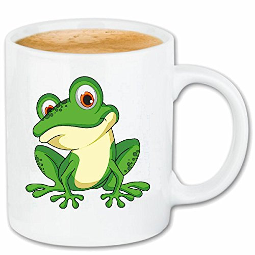 tasse à café MIGNON FROG TOAD Froschkonig grenouilles et crapauds TOAD FROG ESPÈCES GRENOUILLES TOAD raclable Céramique 330 ml en blanc
