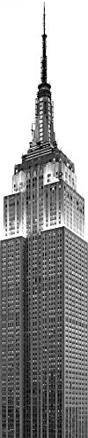 Komar Vlies Fototapete EMPIRE STATE BULDING - Größe 50 x 250 cm, 1 Bahn, Stadt, NY, Metropole, Panel