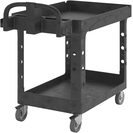 Rubbermaid | Allzweck-Tischwagen aus Kunststoff | mit Wannenvertiefung | LxBxH 1120 x 640 x 980 mm